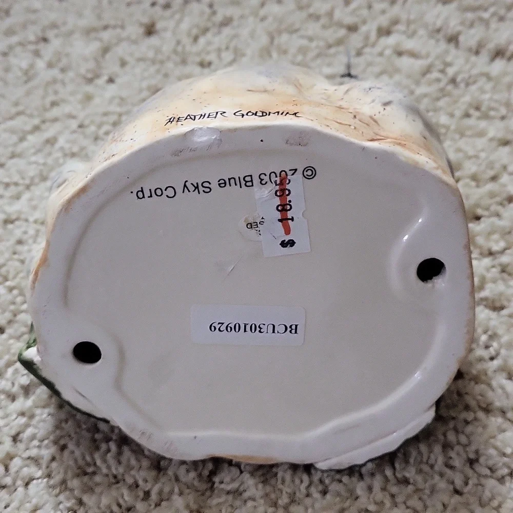 2003 Blue Sky Tea Light Holder.  Ceramic - Picture 3 of 6